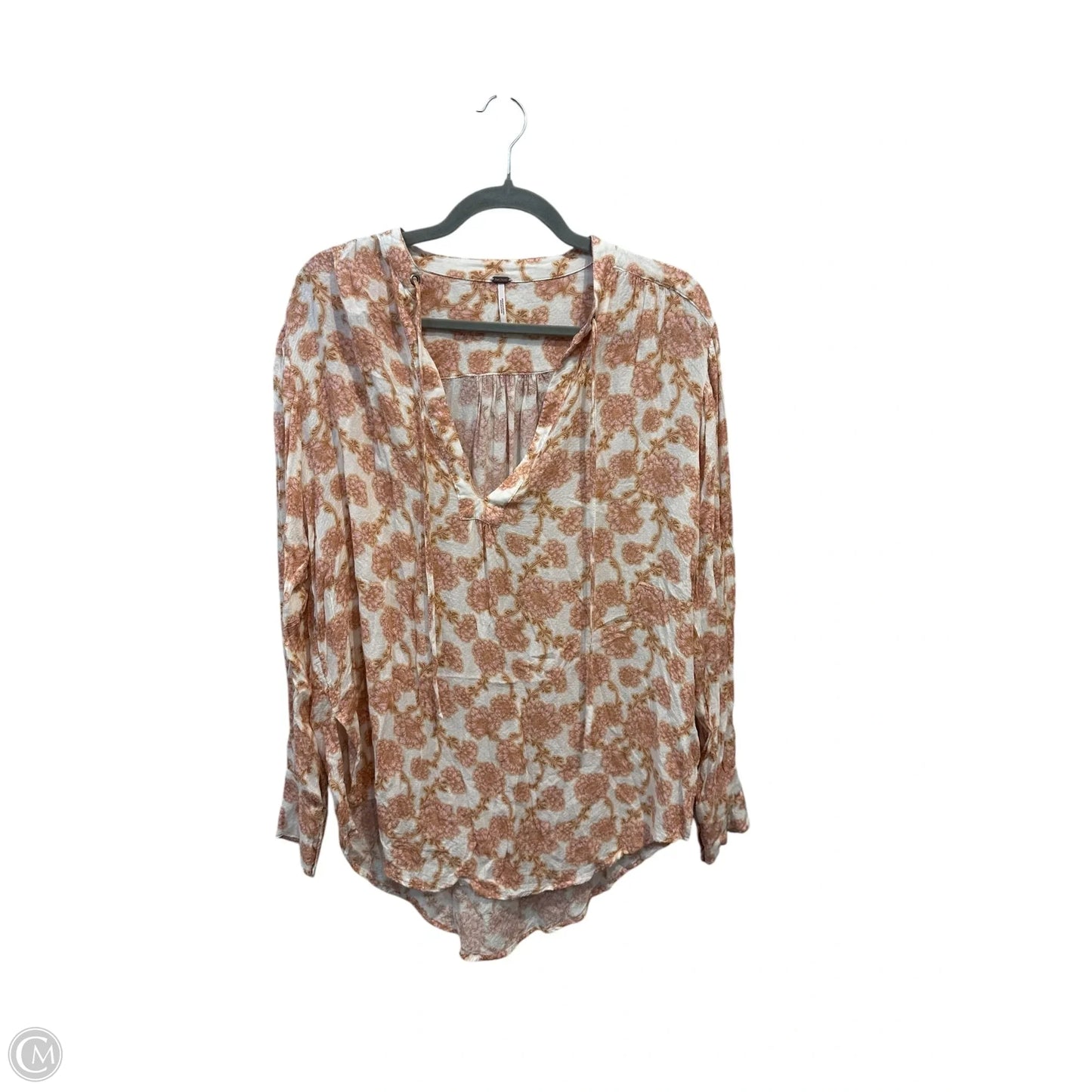 Top Long Sleeve By Free People In Paisley Print, Size: S