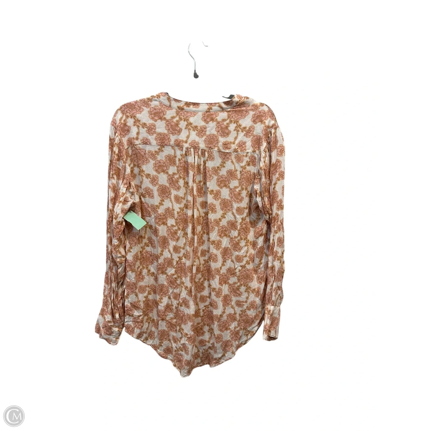 Top Long Sleeve By Free People In Paisley Print, Size: S