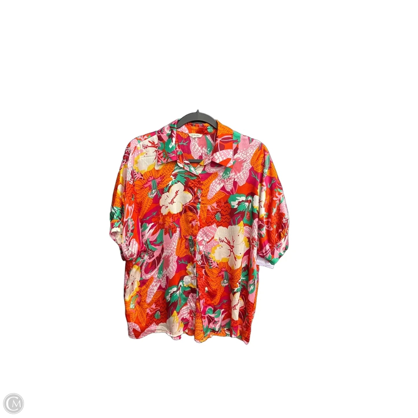 Top Short Sleeve By Jodifl In Floral Print, Size: S