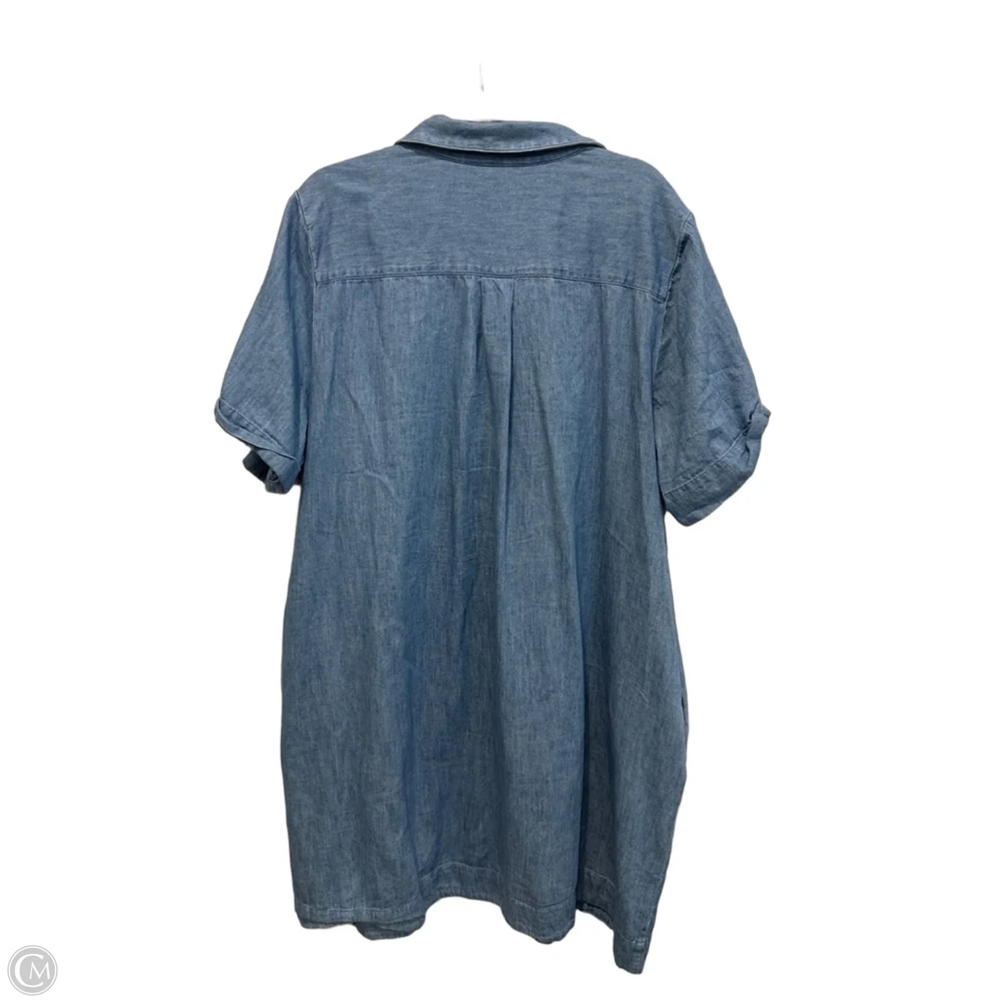 Dress Casual Midi By Old Navy In Blue Denim, Size: 2x