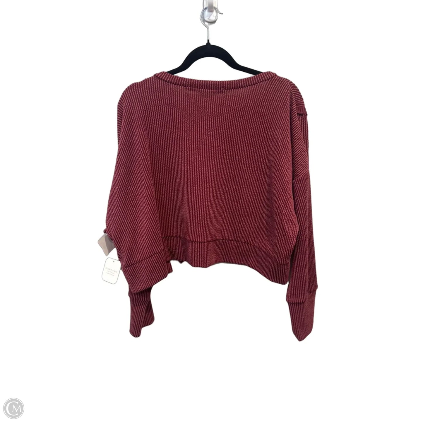 Top Long Sleeve By Altard State In Maroon, Size: S