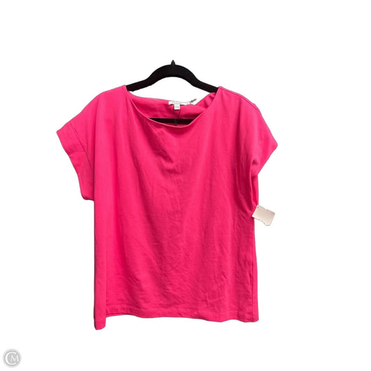 Top Short Sleeve Basic By Chicos In Pink, Size: L
