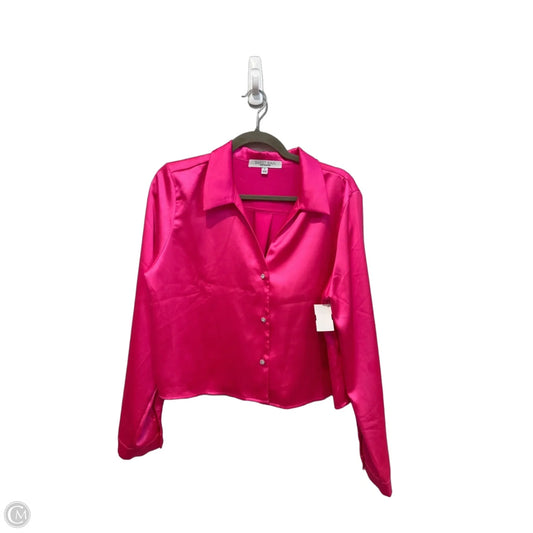 Top Long Sleeve By Sweet Rain In Pink, Size: L