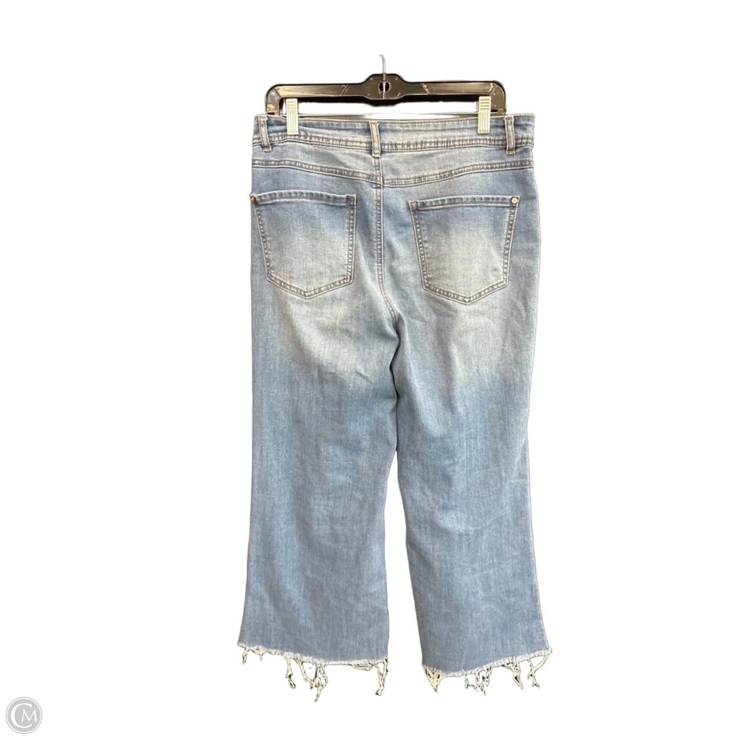 Jeans Wide Leg By Cato In Blue Denim, Size: 10