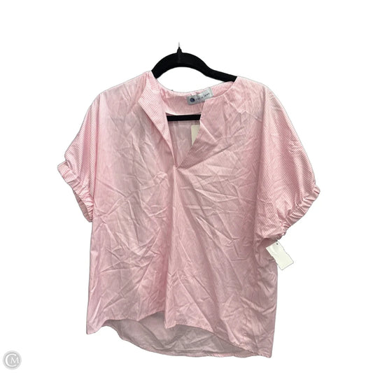 Top Short Sleeve By Clothes Mentor In Striped Pattern, Size: Osfm