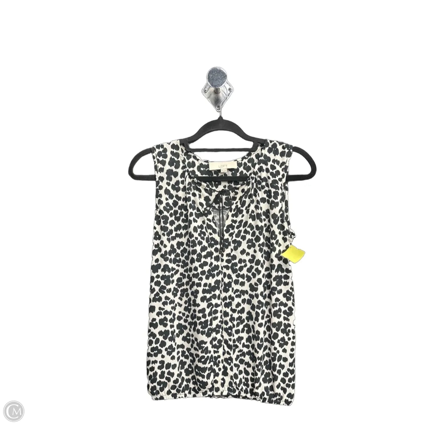 Top Sleeveless By Loft In Animal Print, Size: Xs