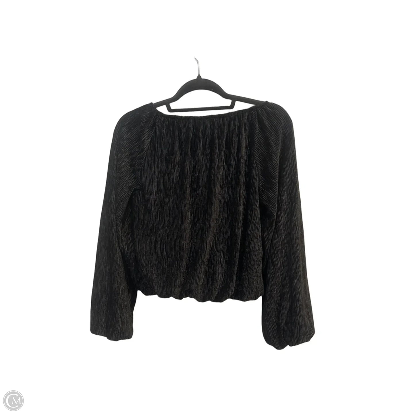 Top Long Sleeve By Pinch In Black, Size: S