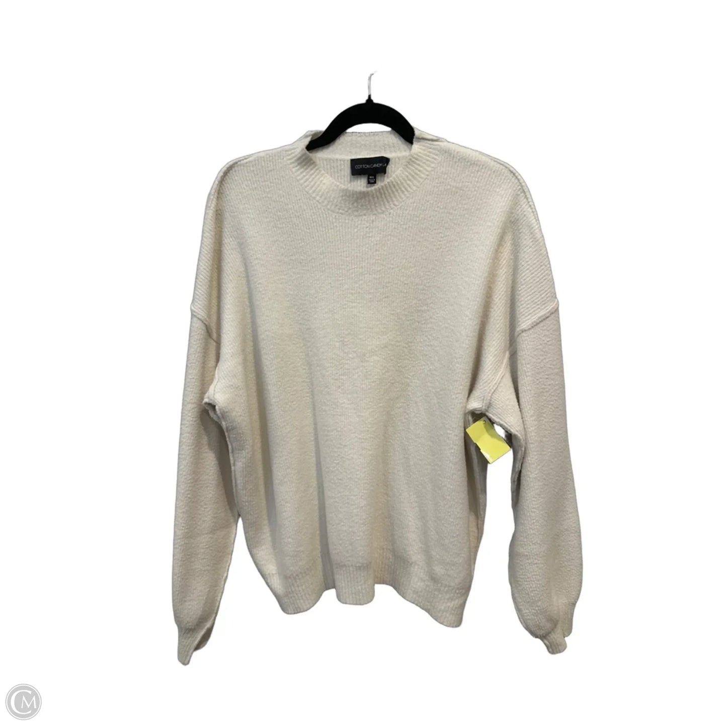 Sweater By Cotton Candy In Cream, Size: M