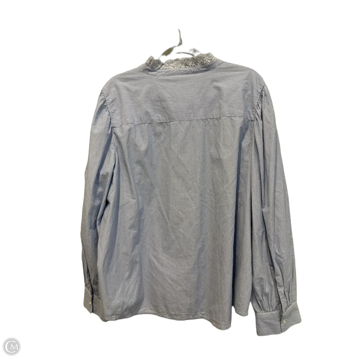 Top Long Sleeve By St Johns Bay In Striped Pattern, Size: 2x