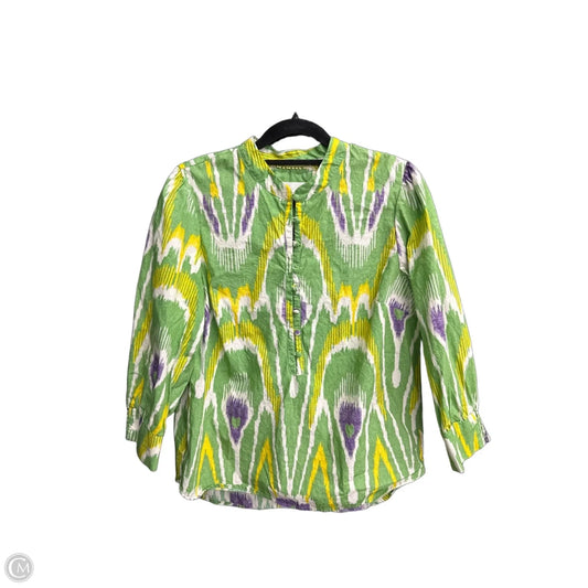 Top Long Sleeve By Anthropologie In Multi-colored, Size: S