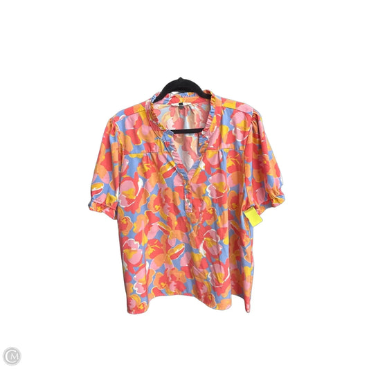 Top Short Sleeve By Michelle Mcdowell In Multi-colored, Size: Xl