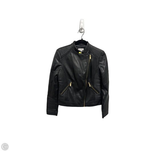 Jacket Moto By Calvin Klein In Black, Size: S