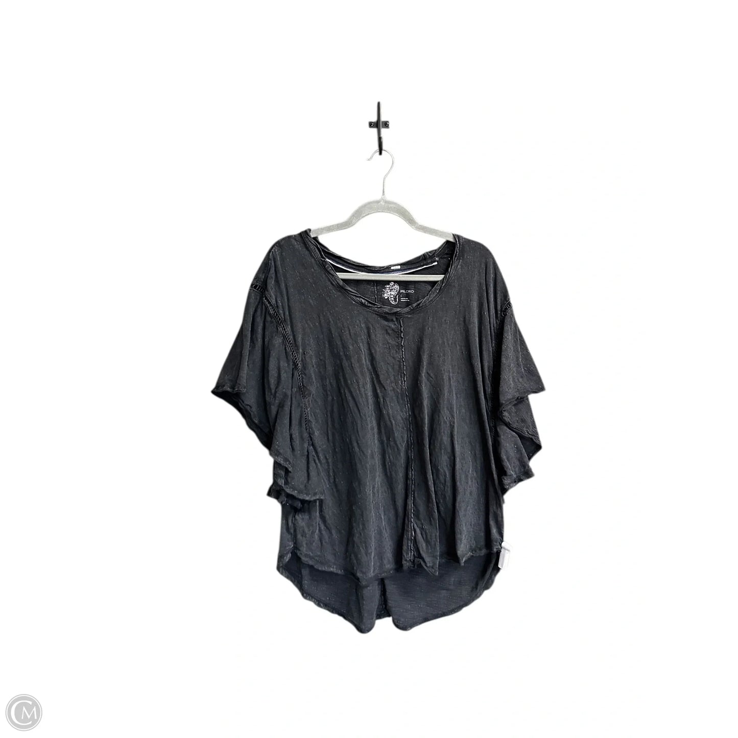 Top Short Sleeve By Pilcro In Black, Size: L