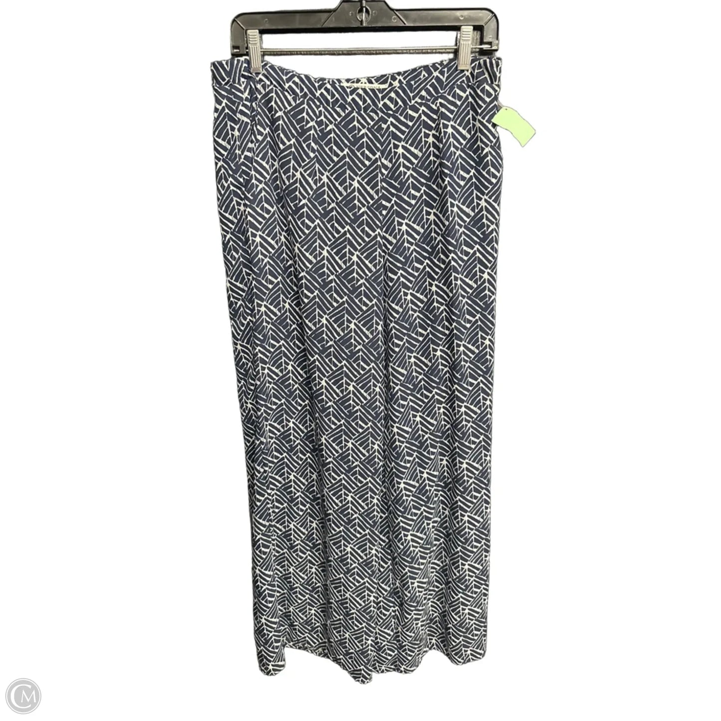 Pants Linen By Versona In Blue & White, Size: 10