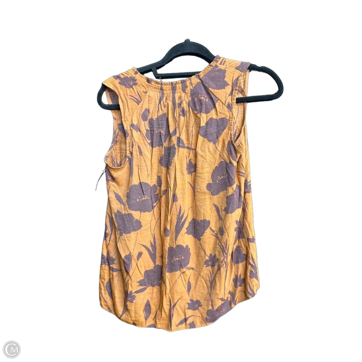 Top Sleeveless By Simply Vera In Orange, Size: Xs