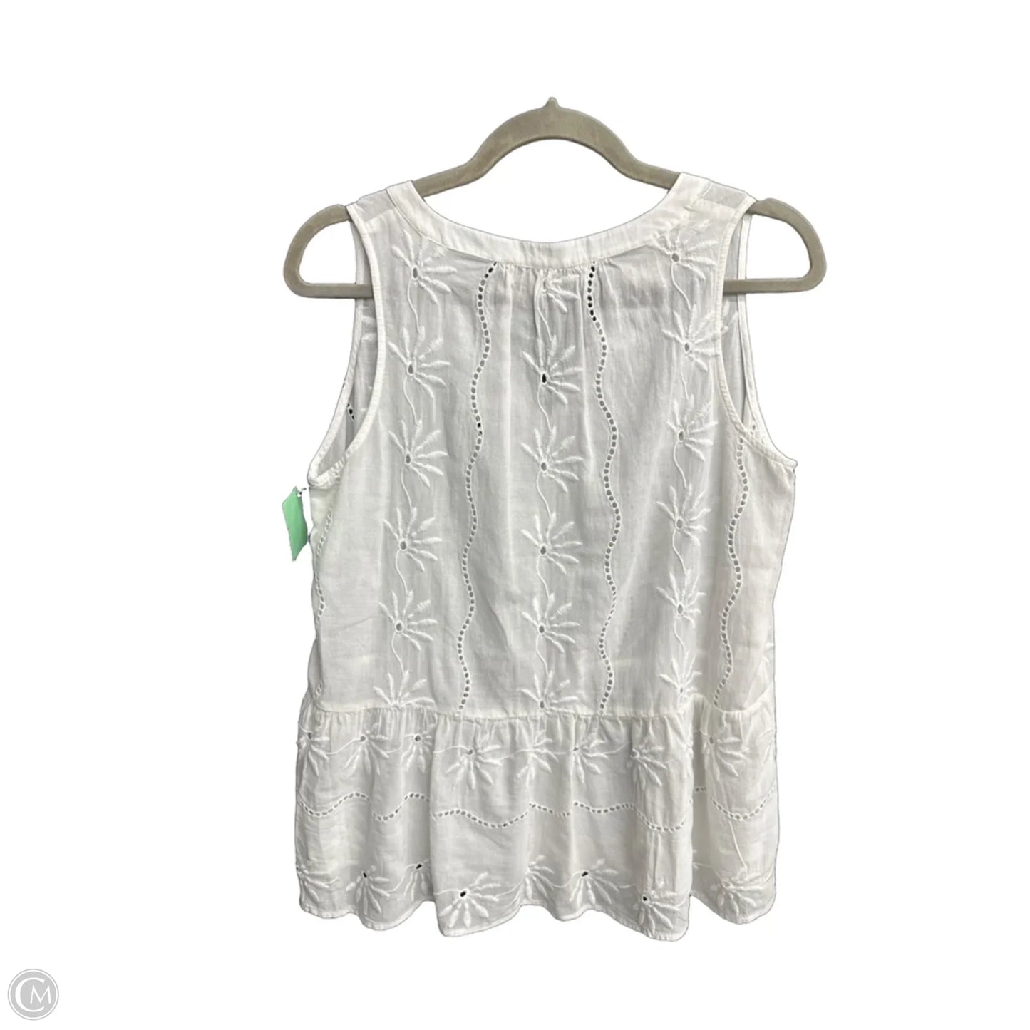 Top Sleeveless By Loft In White, Size: Xs
