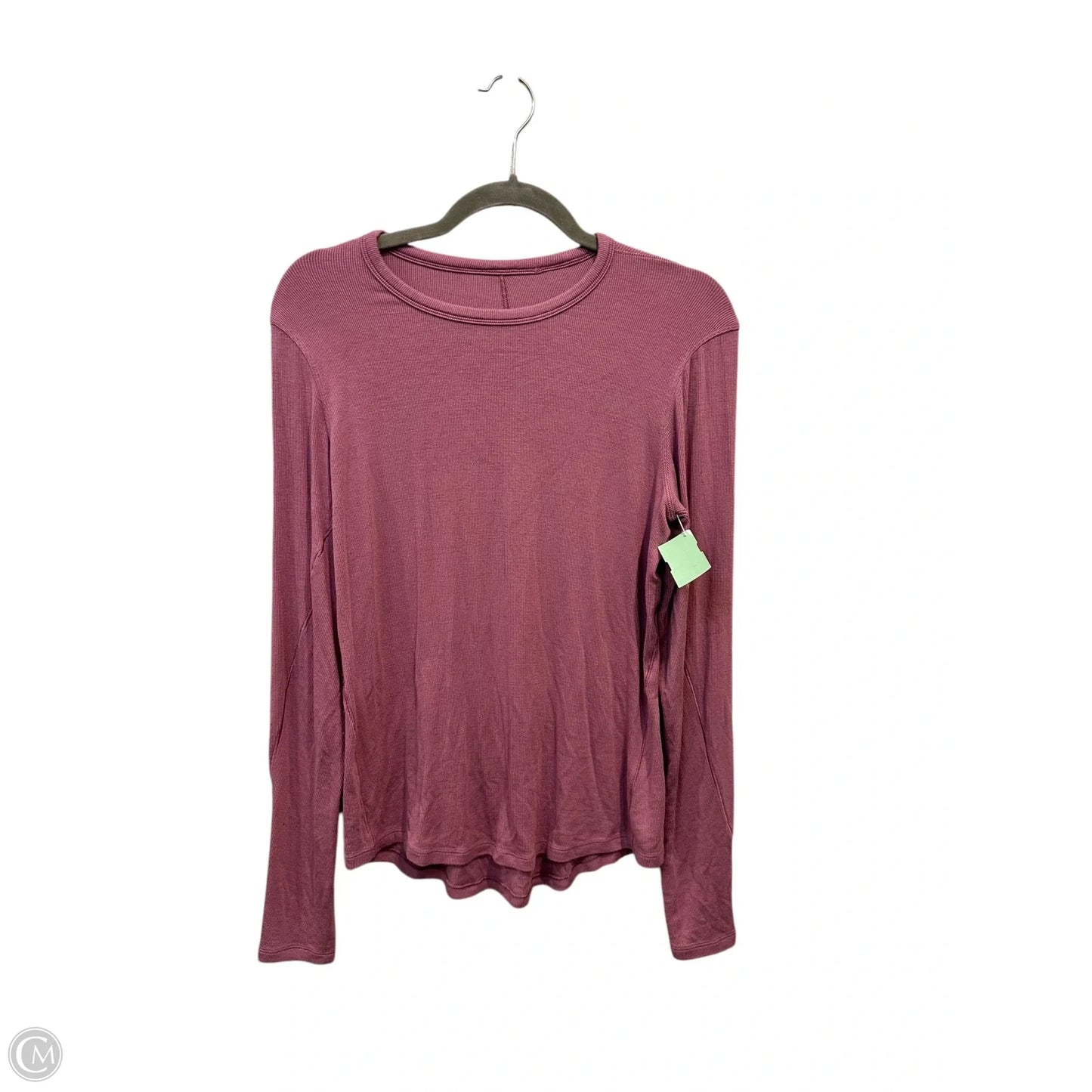 Athletic Top Long Sleeve Crewneck By Lululemon In Purple, Size: S