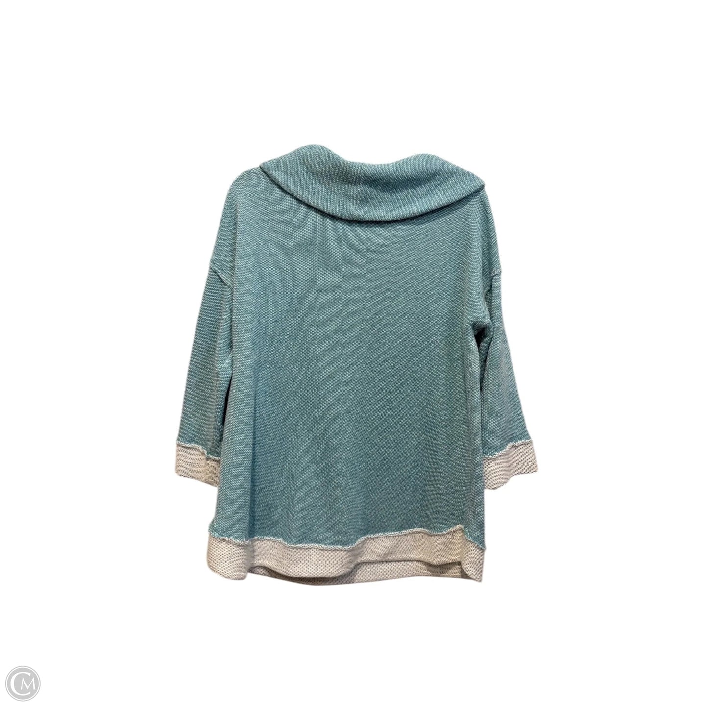 Sweatshirt Hoodie By Soft Surroundings In Blue, Size: L