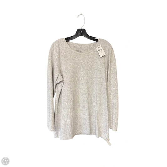 Top Long Sleeve By J. Jill In Grey, Size: Lp