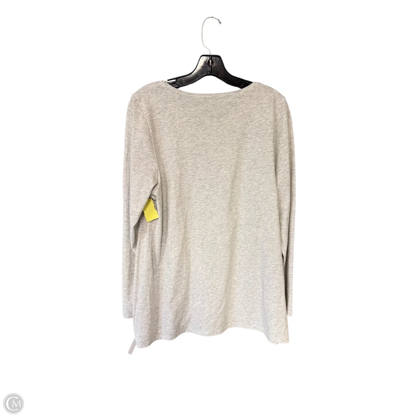Top Long Sleeve By J. Jill In Grey, Size: Lp