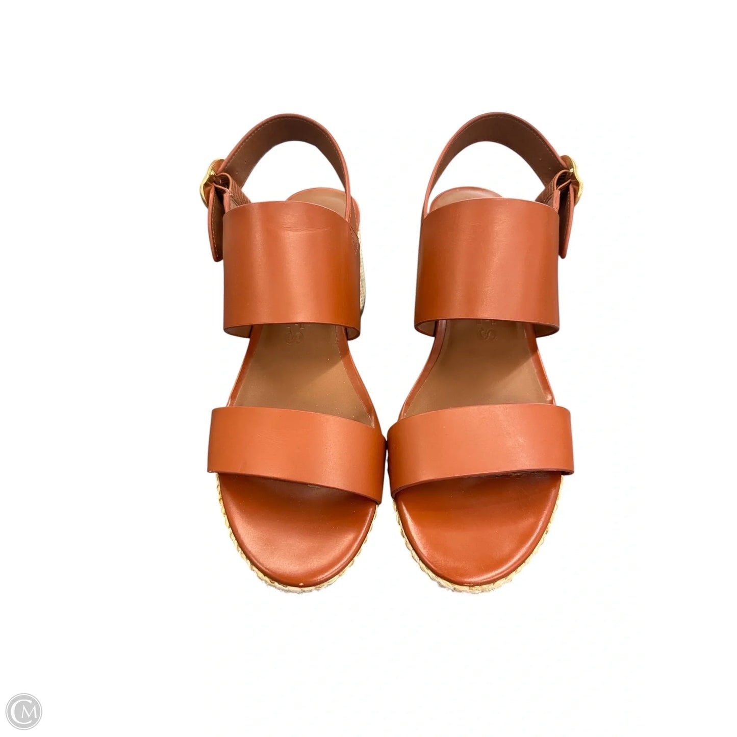 Shoes Heels Block By Aerosoles In Brown & Cream, Size: 10