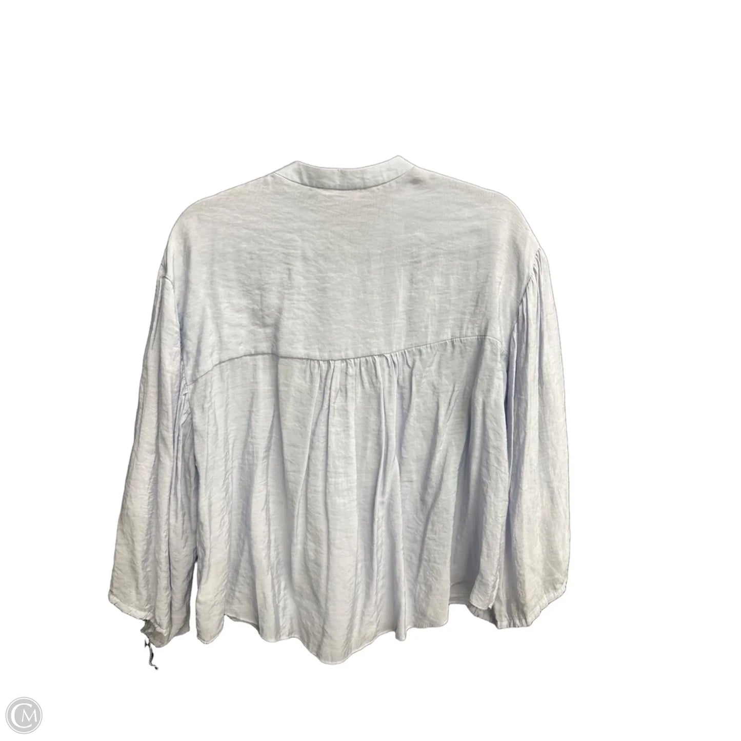Top Long Sleeve By Vestique In Blue, Size: S