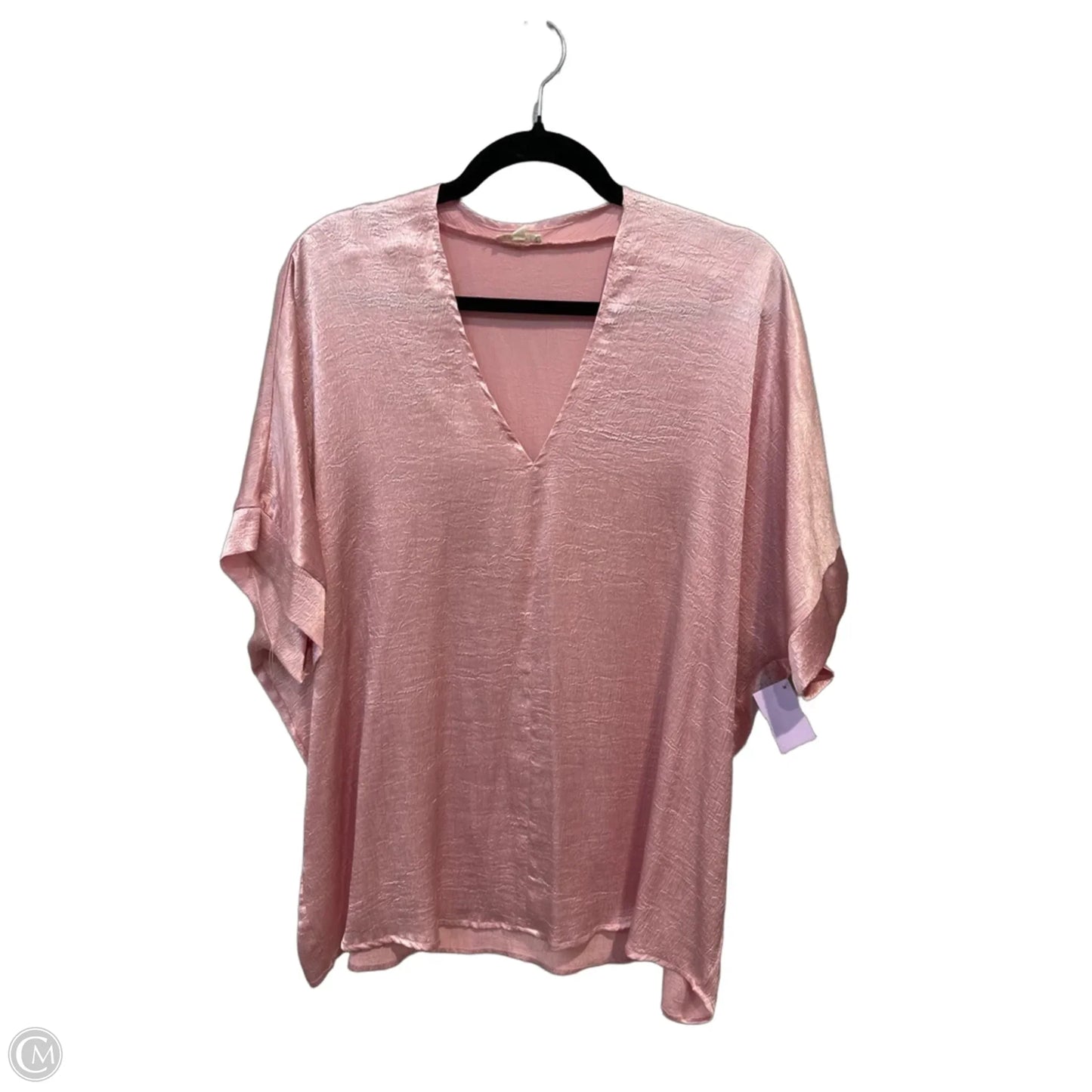 Top Short Sleeve By Jodifl In Pink, Size: L