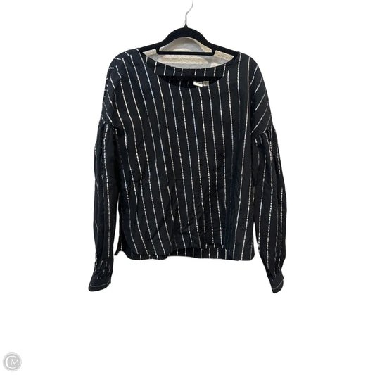 Top Long Sleeve By Gap In Black & Silver, Size: S