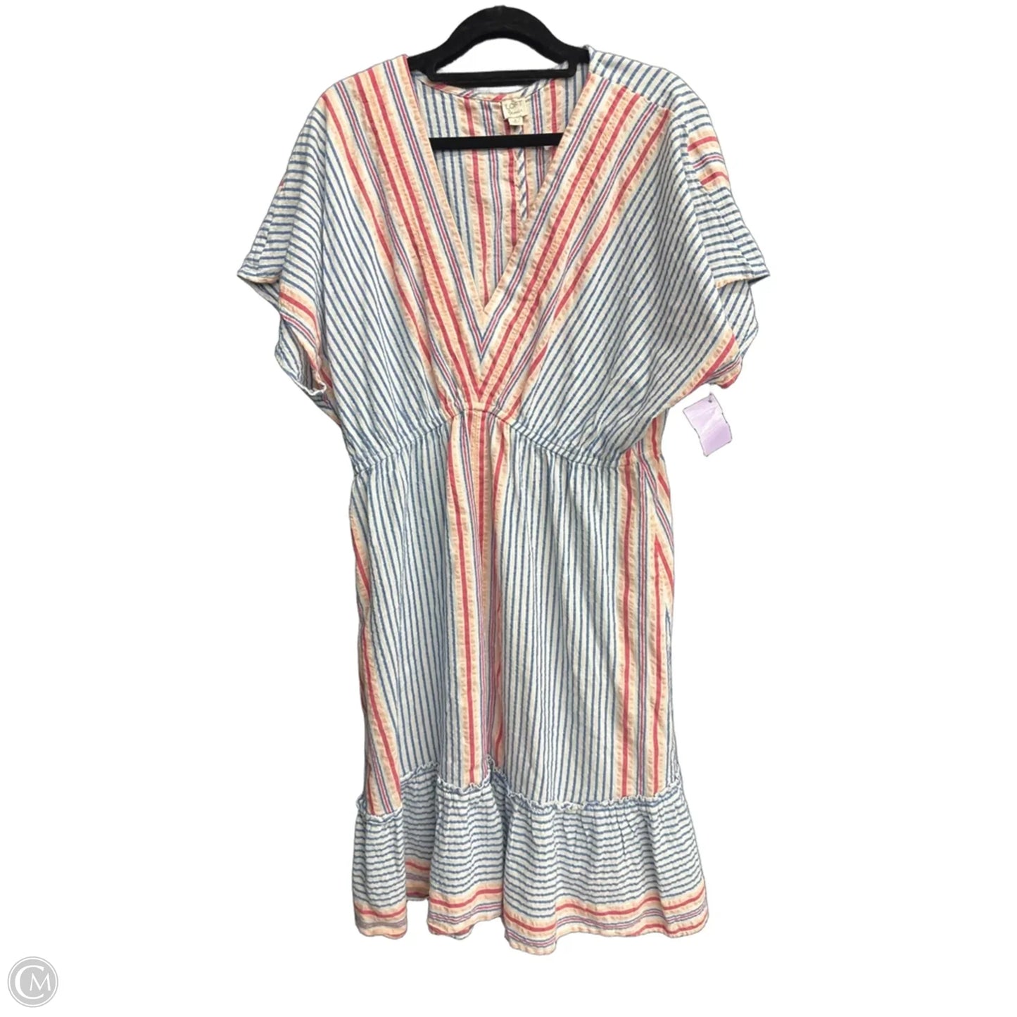 Dress Casual Short By Loft In Striped Pattern, Size: M