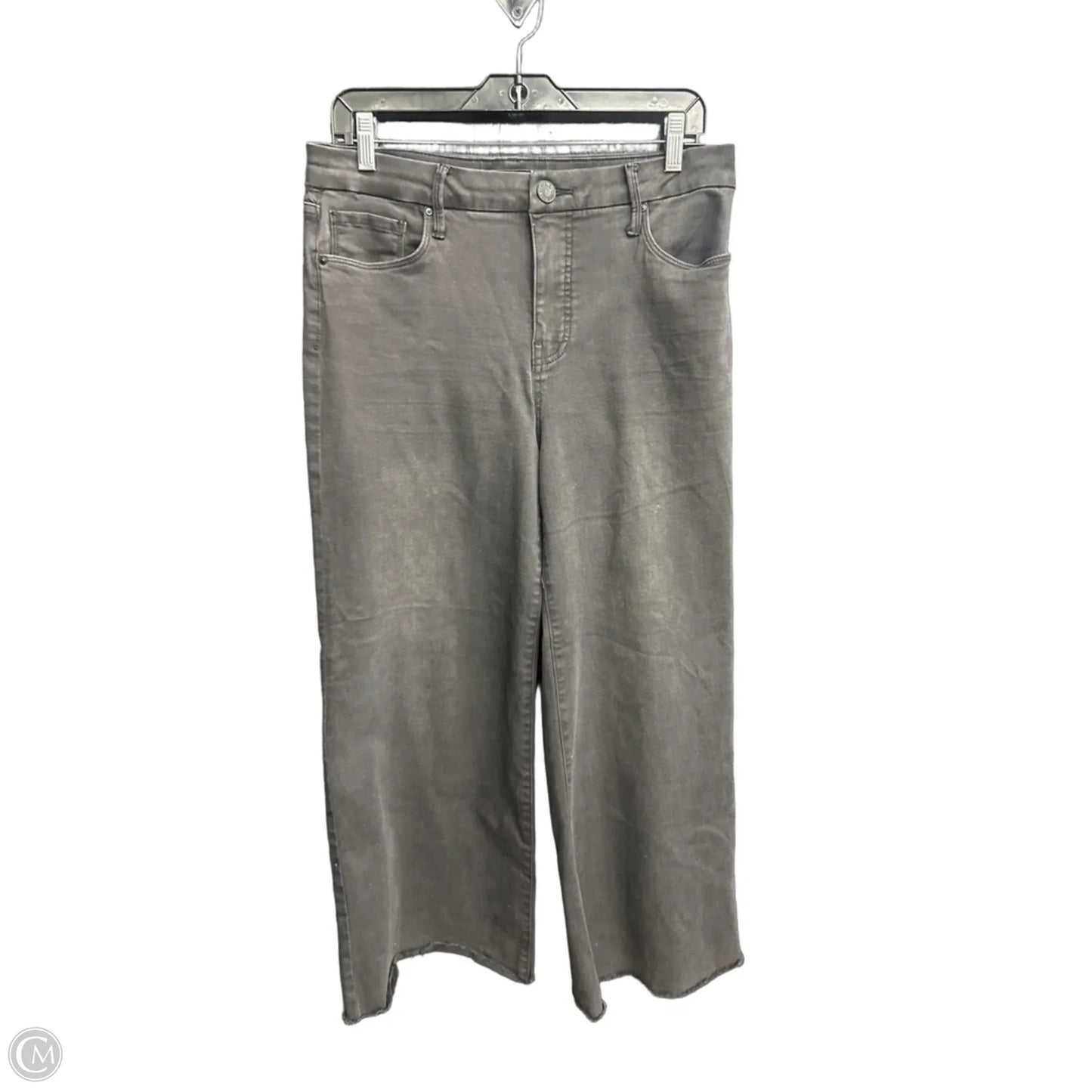 Jeans Wide Leg By Kut In Black Denim, Size: 8
