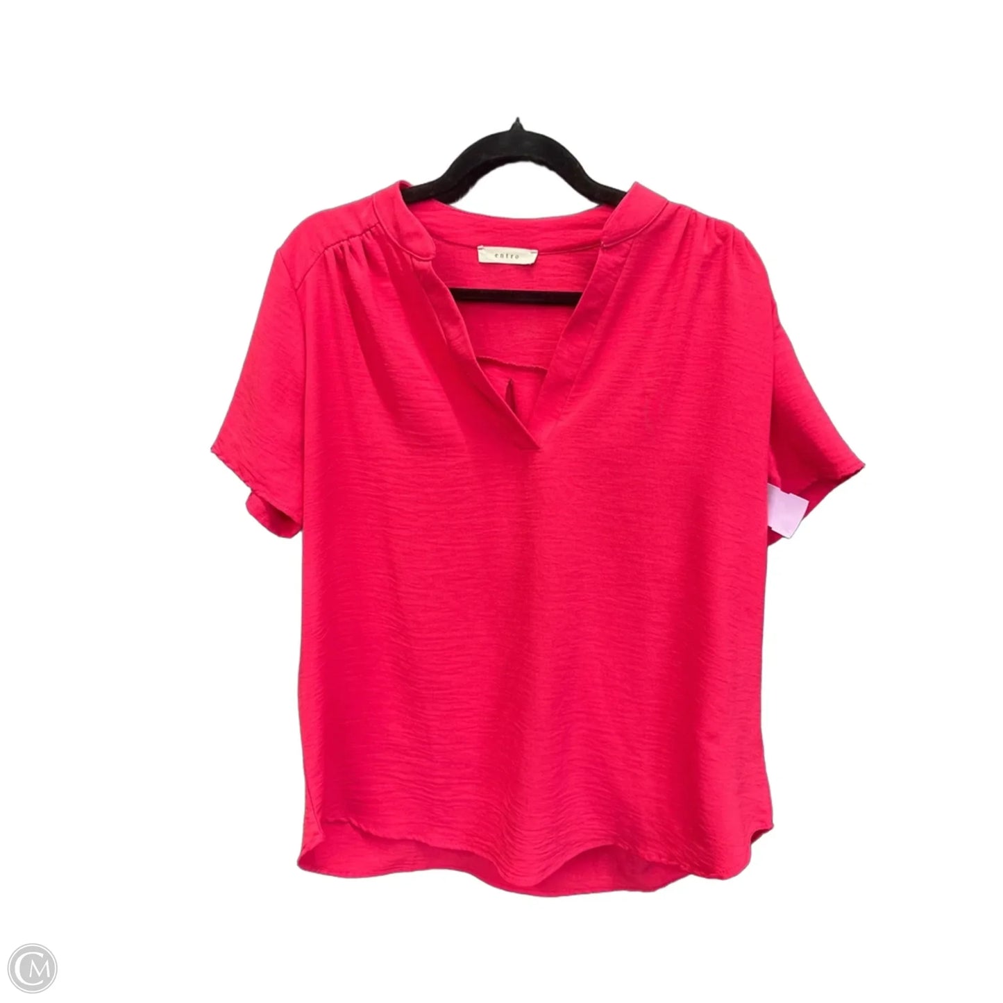 Top Short Sleeve By Entro In Pink, Size: M