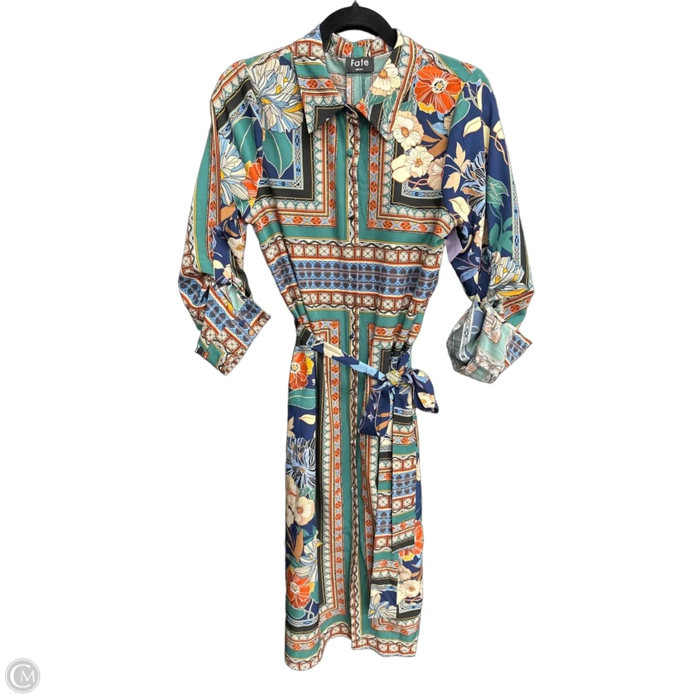 Dress Casual Short By Fate In Geometric Pattern, Size: S