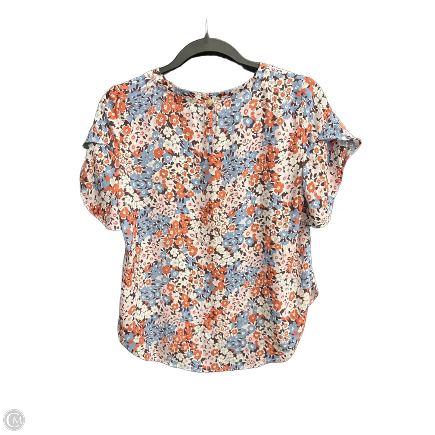 Top Short Sleeve By Loft In Floral Print, Size: Xsp