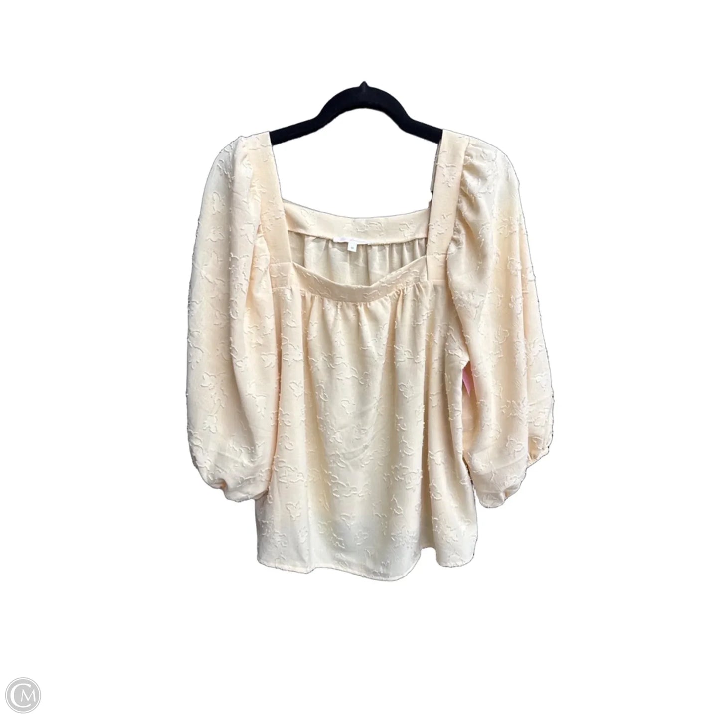 Top Short Sleeve By Ces Femme In Yellow, Size: M