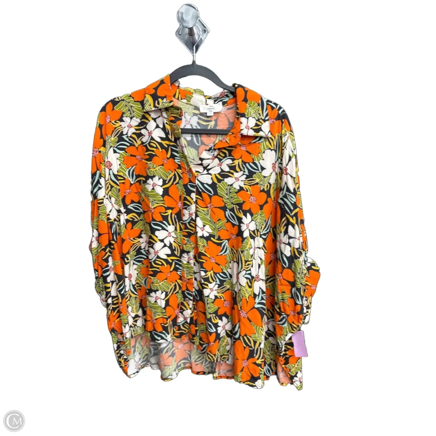 Top Short Sleeve By Entro In Floral Print, Size: S
