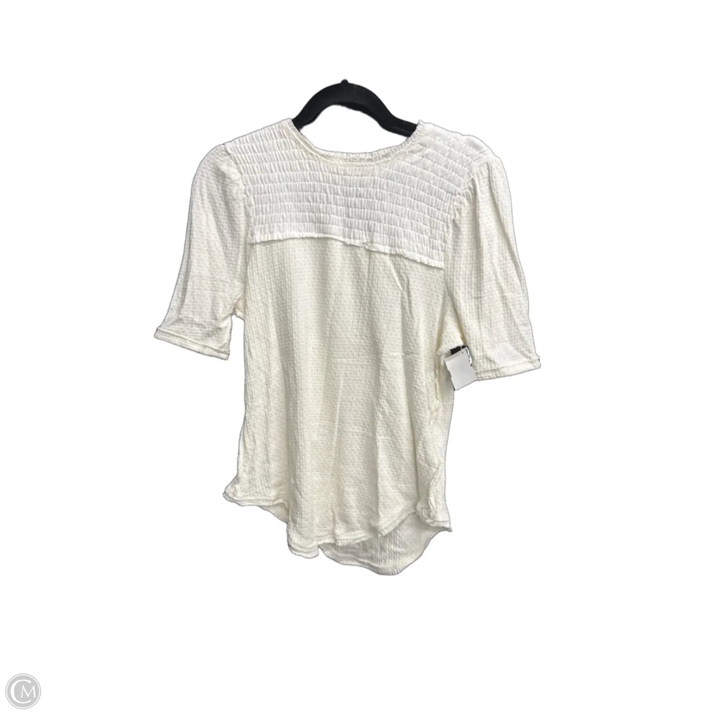 Top Short Sleeve By We The Free In Cream, Size: L