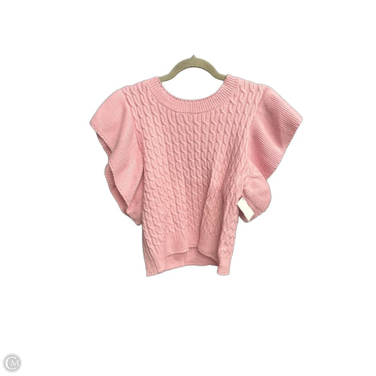 Top Short Sleeve By Clothes Mentor In Pink, Size: L