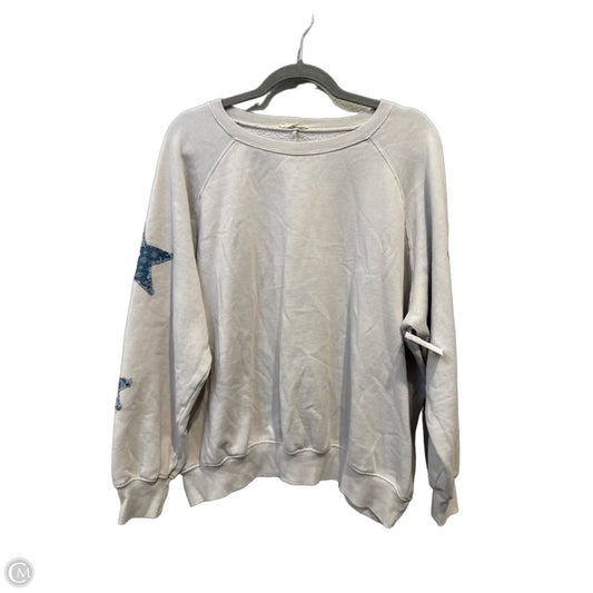 Sweatshirt Crewneck By Easel In Grey, Size: M