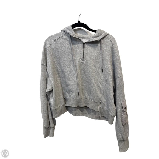 Sweatshirt Hoodie By Clothes Mentor In Grey, Size: M