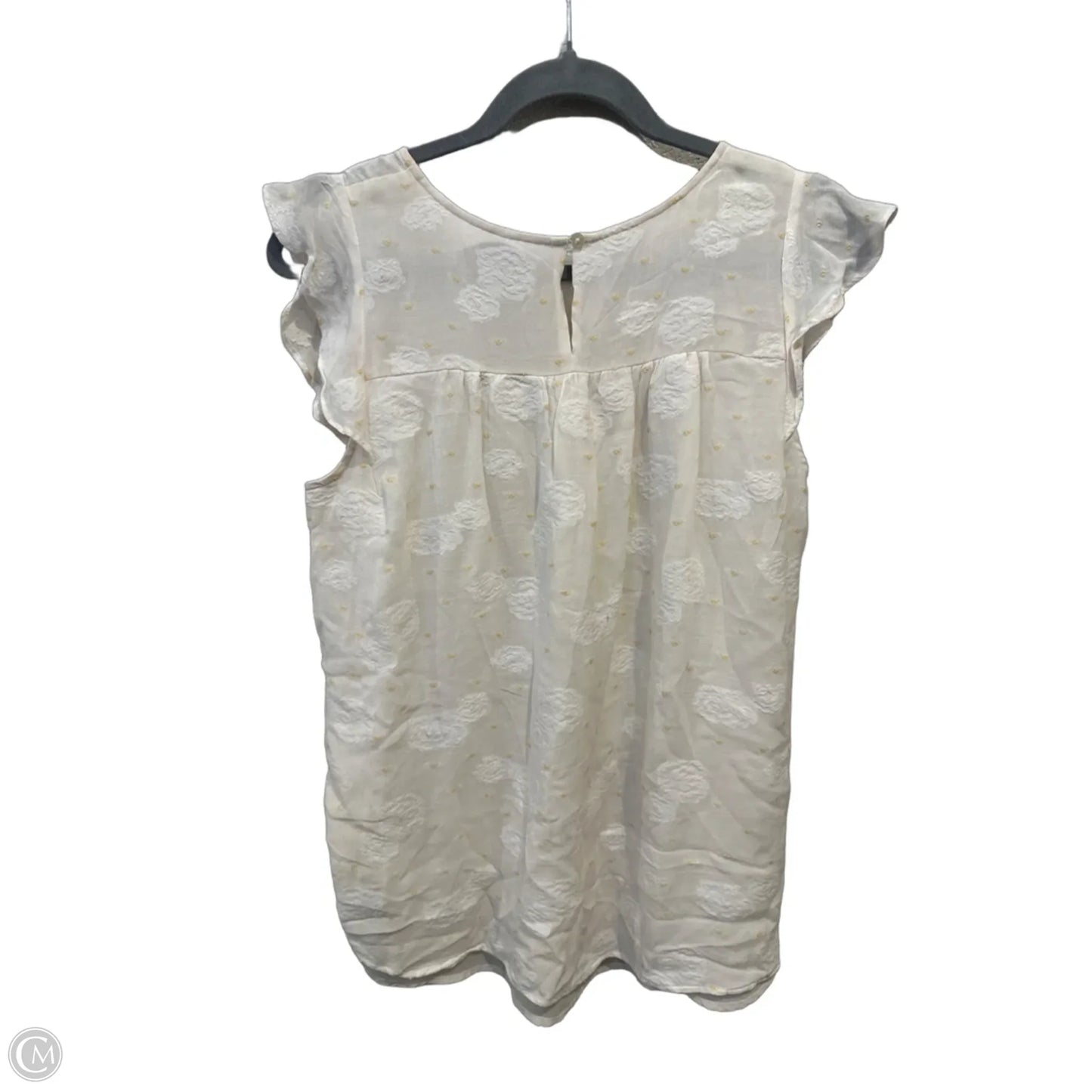 Top Sleeveless By Loft In White, Size: M