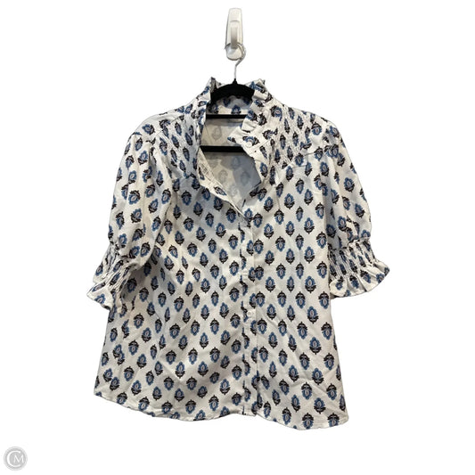 Top Short Sleeve By Clothes Mentor In Floral Print, Size: M