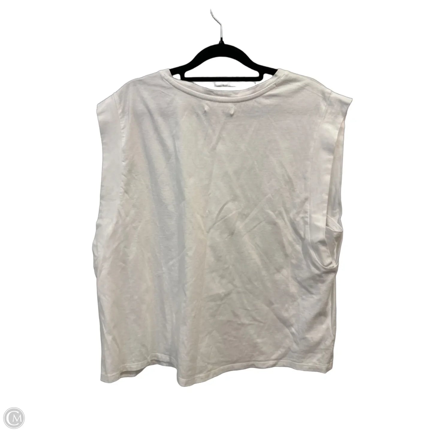 Top Sleeveless By Versona In White, Size: Xl
