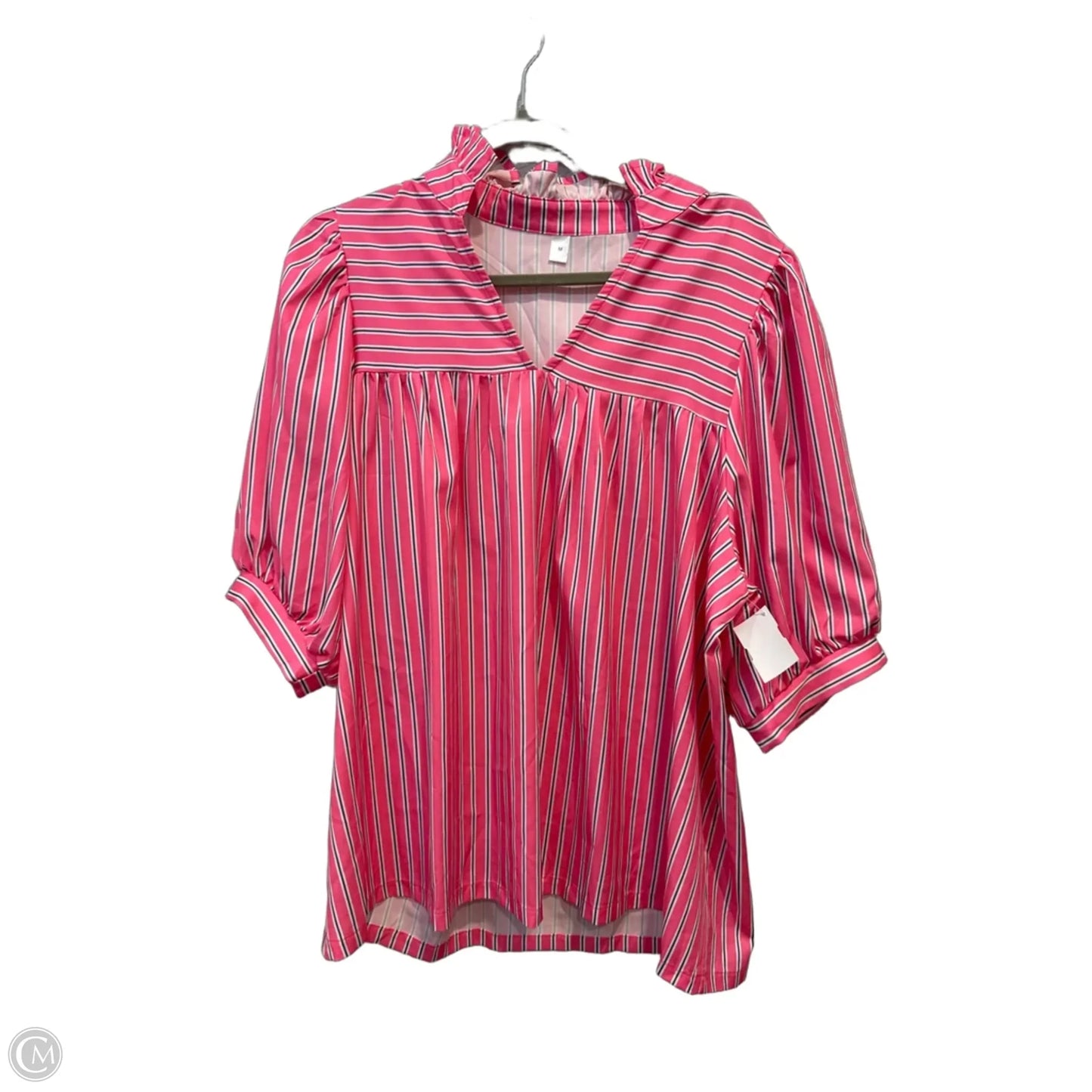 Top Short Sleeve By Clothes Mentor In Striped Pattern, Size: M