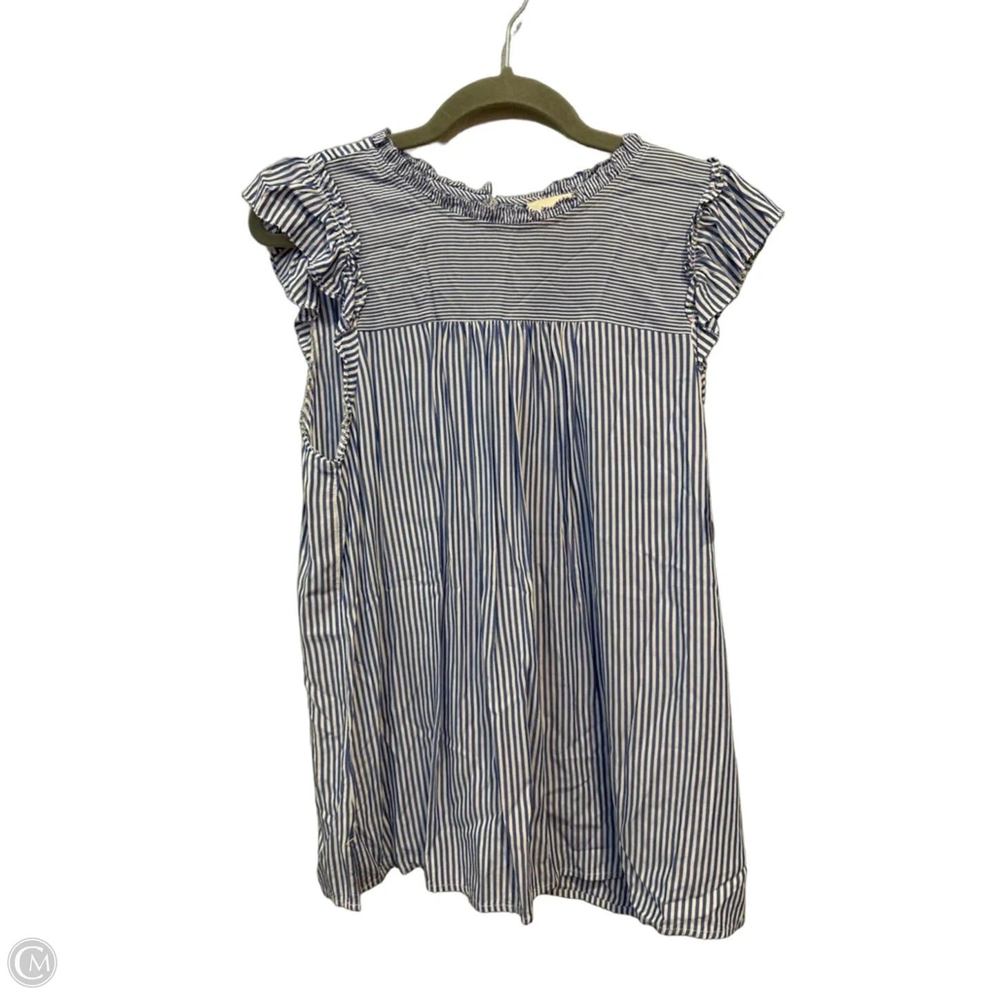 Top Sleeveless By Loft In Striped Pattern, Size: M