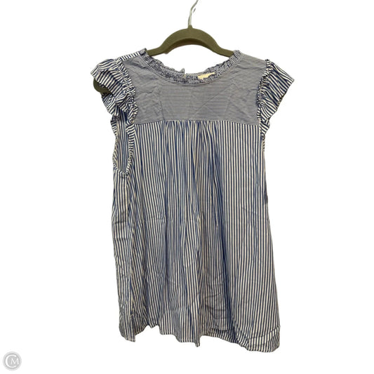 Top Sleeveless By Loft In Striped Pattern, Size: M