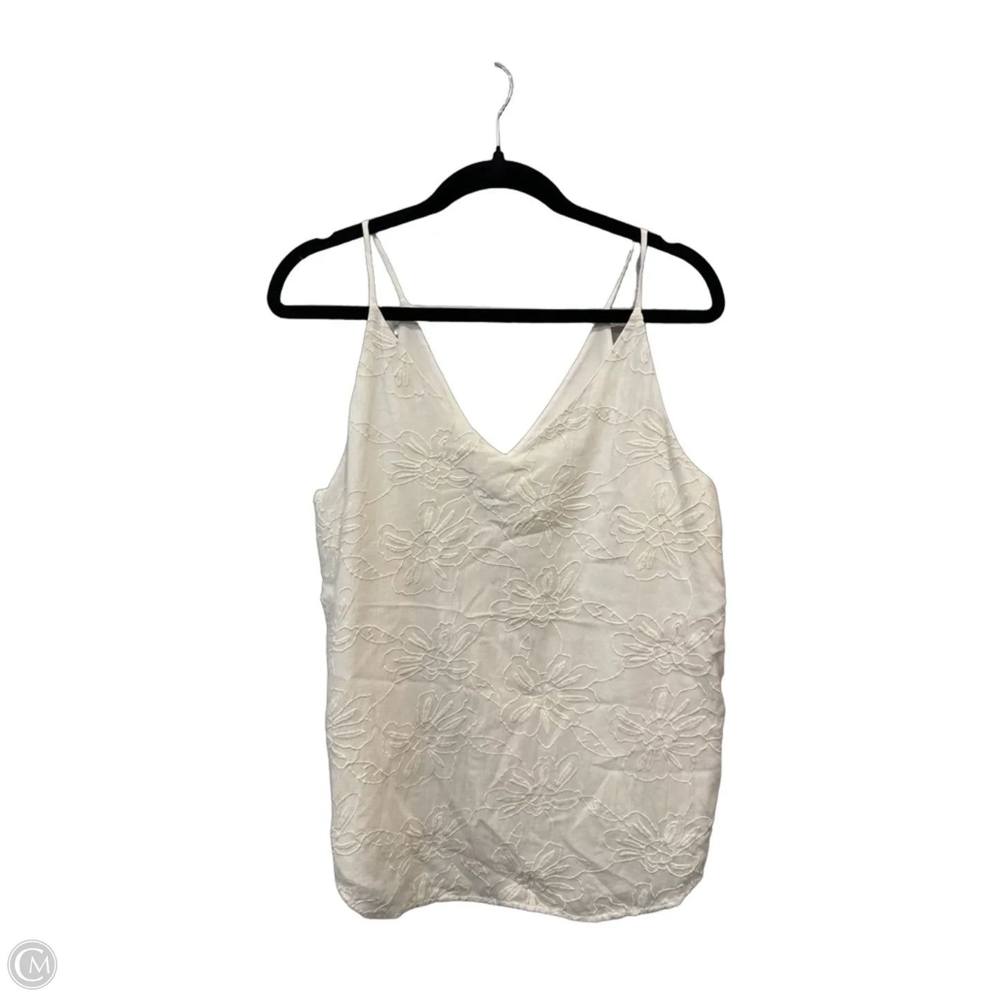 Top Sleeveless By Loft In Cream, Size: M