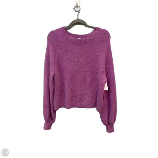Sweater By Clothes Mentor In Purple, Size: M