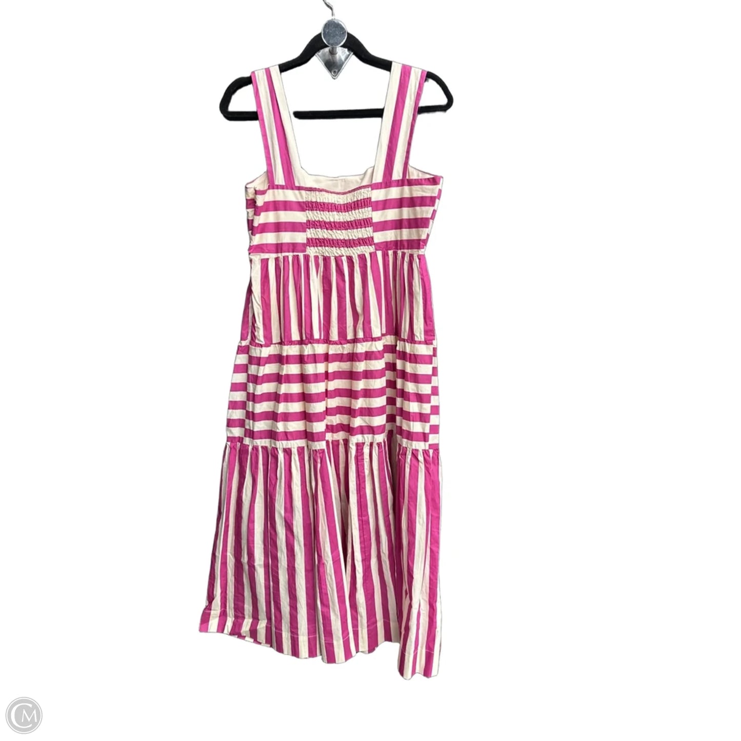 Dress Casual Midi By Pinch In Striped Pattern, Size: L