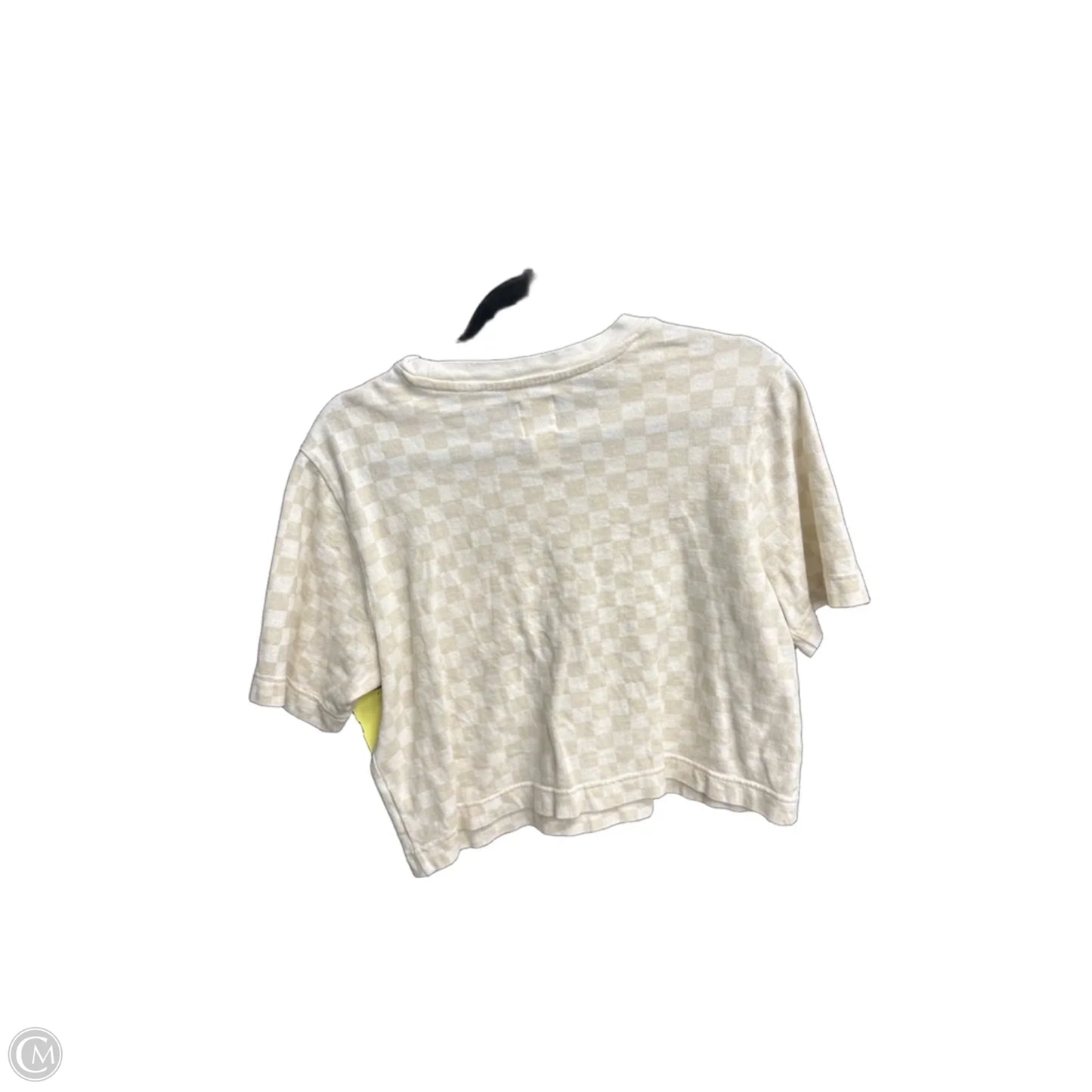 Top Short Sleeve By Gap In Checkered Pattern, Size: Xs