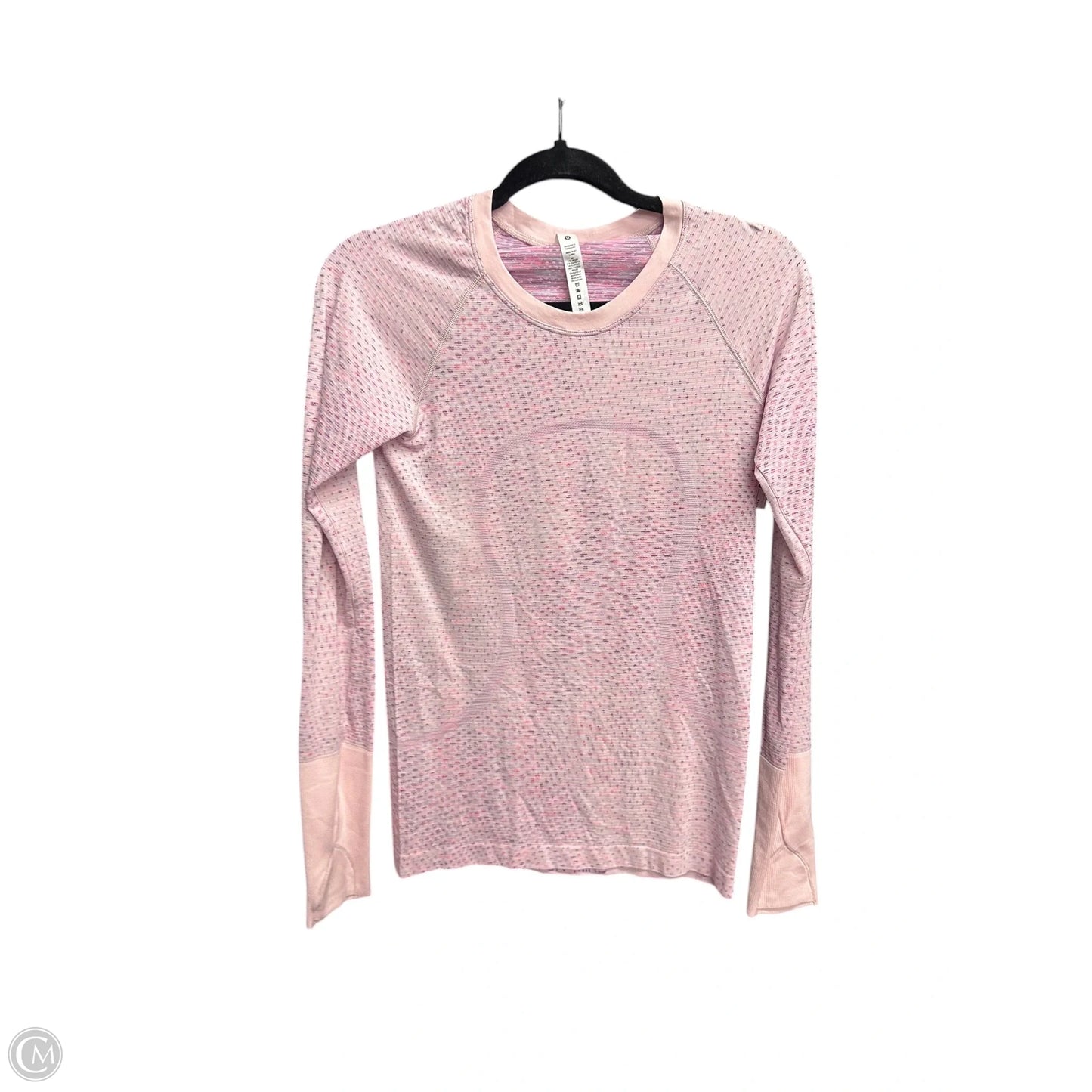 Athletic Top Long Sleeve Crewneck By Lululemon In Pink, Size: 6